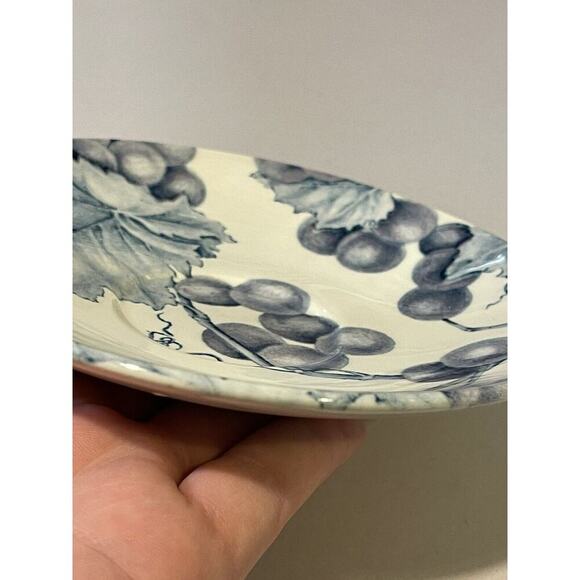 Royal Stafford Fine Earthenware England Blue Grape & Leaves Saucer Plate‎ - Picture 4 of 6